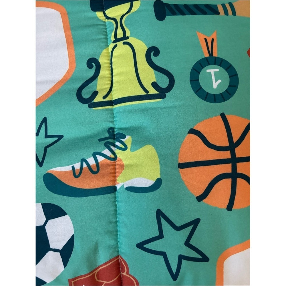 The Big One Kids Full/Queen 3-Piece Comforter Set Boys: Rory Sports Icons NEW - Picture 7 of 12